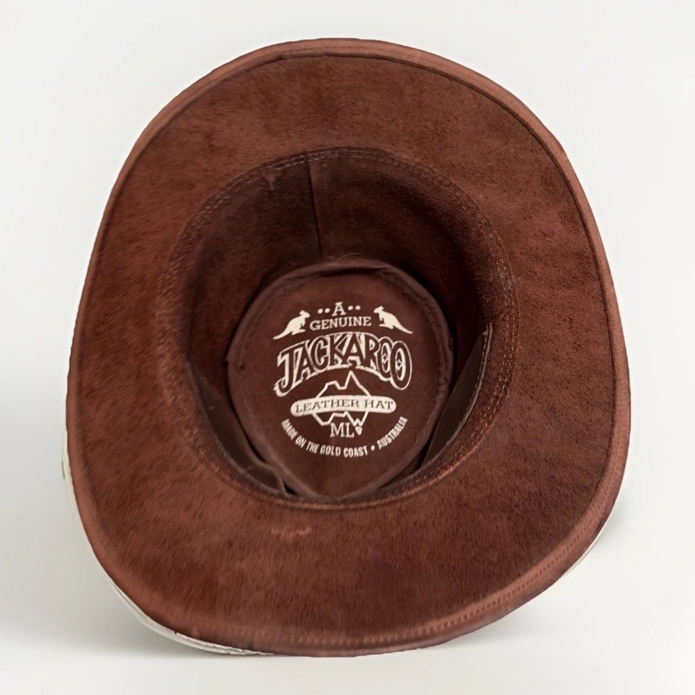 Jackaroo Leather Hat M/L Braided Band Made in Australia Bush Hat Cowboy - Picture 8 of 10